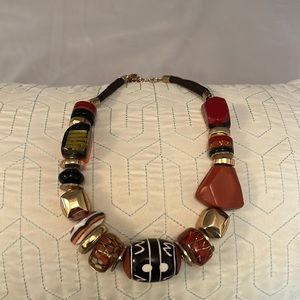African print necklace